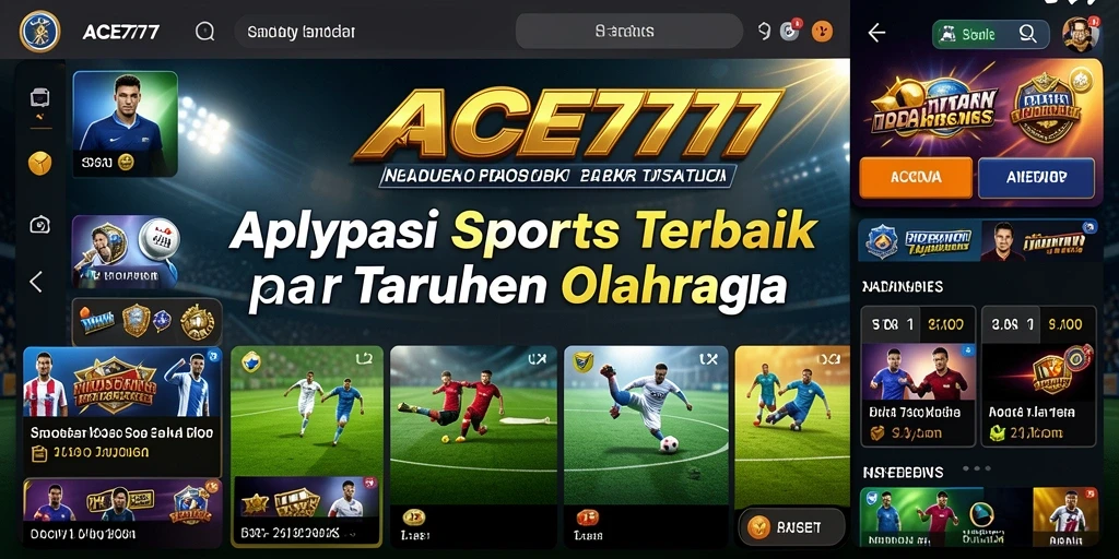 Tangkapan layar ACE777 menampilkan antarmuka taruhan olahraga yang menarik dan interaktif.