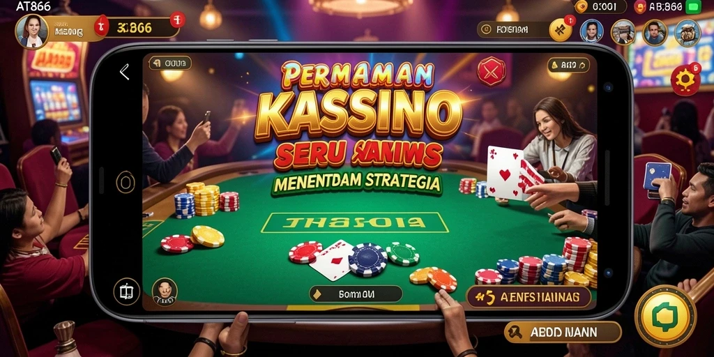 Tampilan menarik dari gameplay kasino AT866 yang mendebarkan.