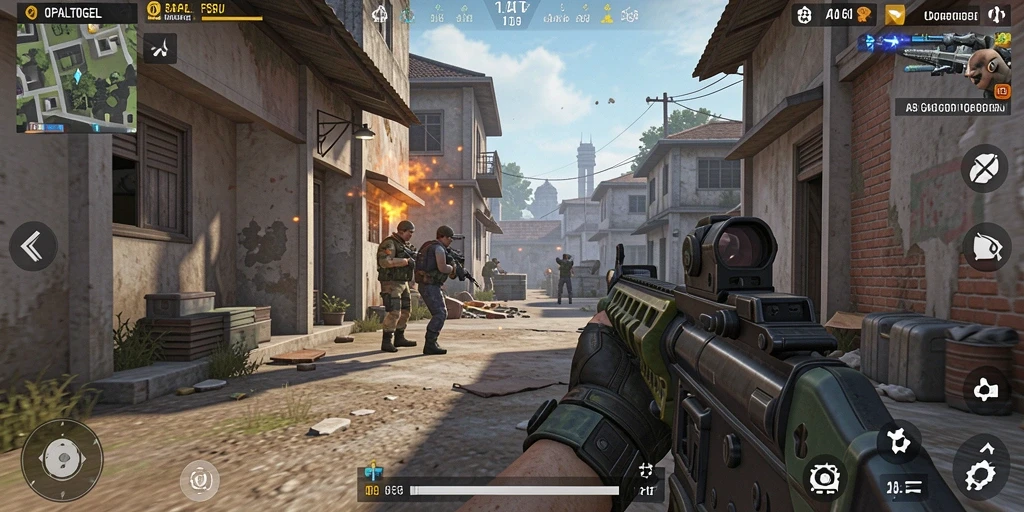 Tangkapan layar menampilkan gameplay seru dari OPALTOGEL FPS.