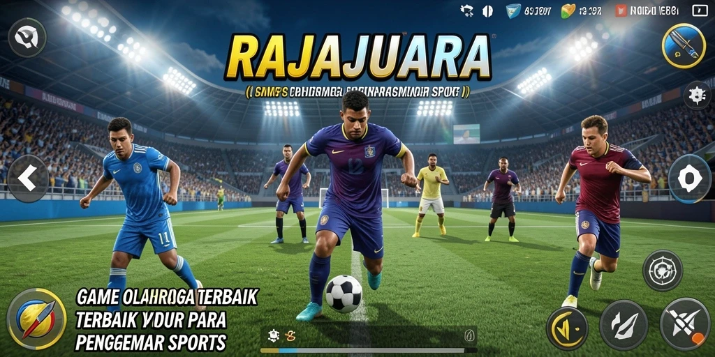 Tampilan gameplay seru RAJAJUARA dengan aksi olahraga yang mendebarkan.