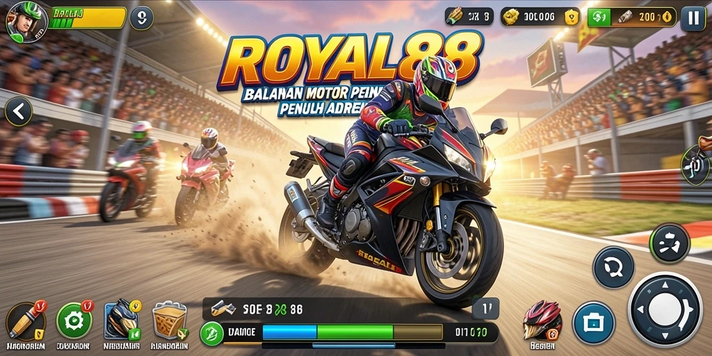Gameplay seru dari balapan motor di ROYAL88.