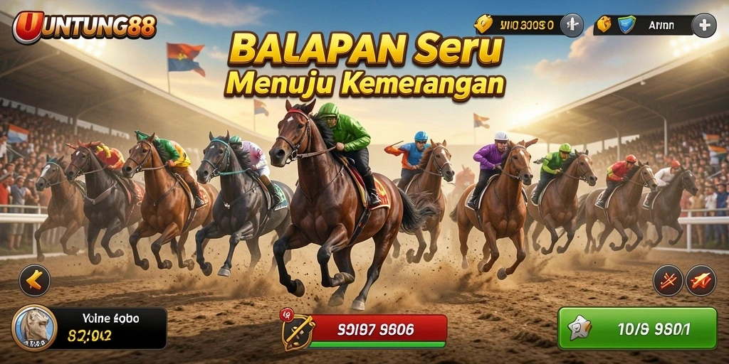 Tangkapan layar gameplay seru di UNTUNG88 dengan mobil melaju kencang.