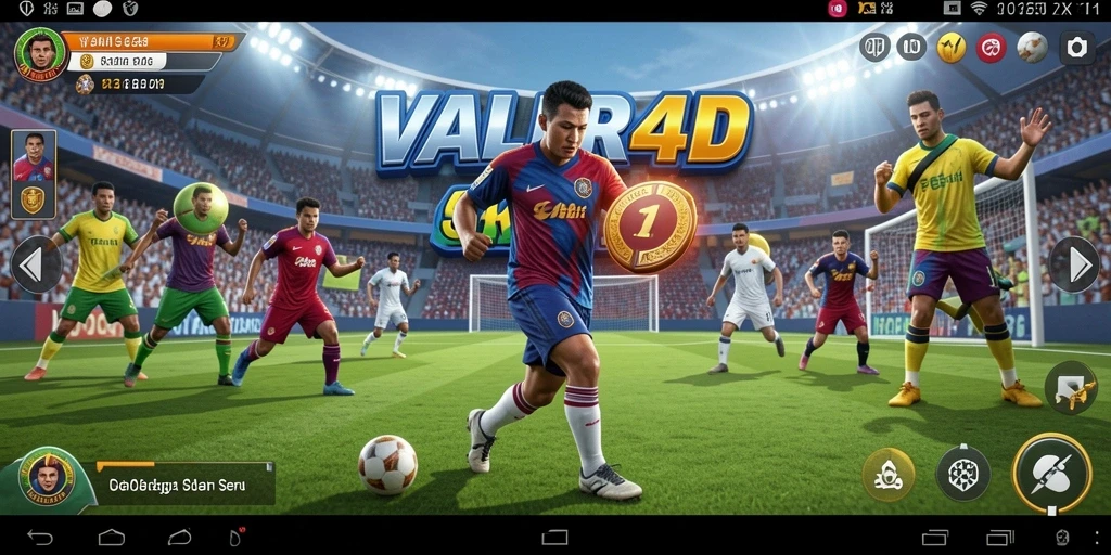Tangkapan layar gameplay VALIR4D yang menunjukkan aksi olahraga seru.