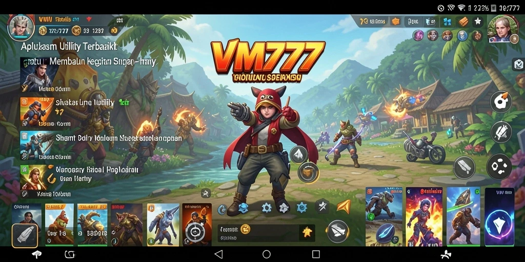 Tampilan antarmuka VM777 yang menarik dan fungsional.